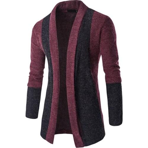 MRMT 2021 Brand New Mens Jackets Casual Splicing Cardigan Sweater Knitwear Overcoat for Male Sweater Jacket Clothing