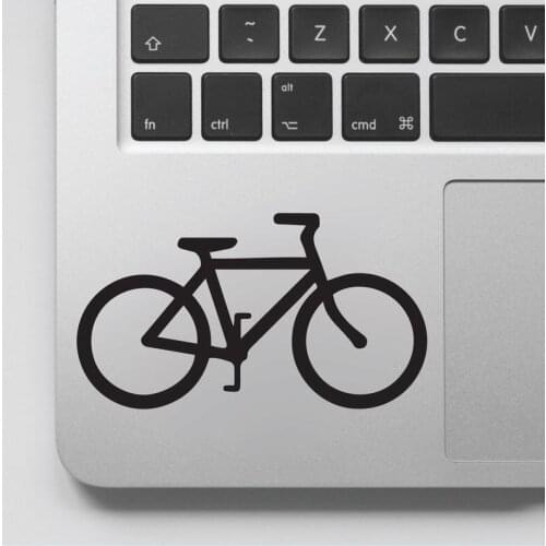 Simply Equipped Bicycle Decal Simple Bicycle Sticker And Decal For Laptop Computer Sign Art Vinyl Mural GA156