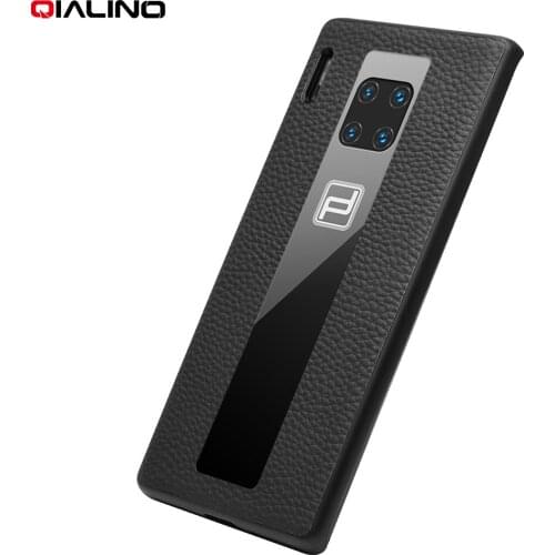 Qialino New Ultra Slim Genuine Leather Phone Case For Mate 30 6.62 Inch Luxury Light Phone Cover For Mate 30 Pro 6.53 Inch