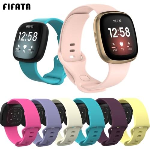 Colorful Watch Band For Fitbit Versa 3 Smart Watch Replacement Soft Silicone Sport Bracelet For Fitbit Sense Strap Accessories