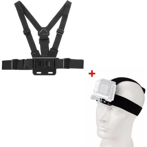 Adjustable Action Camera Chest Strap Head Strap Belt For Sports Camera Elastic Head Belt Chest Strap Action Camera Accessories