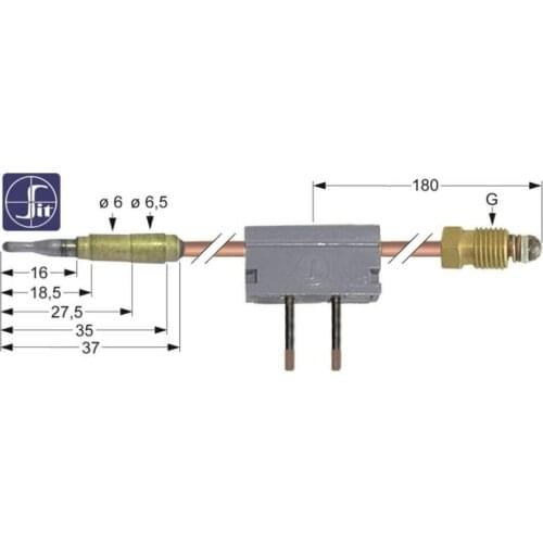 SIT Thermoelement mit Unterbrecher Lange 400mm fur Fritteuse Gas