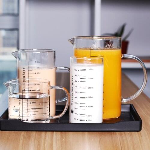 Measuring Glass Food Grade Borosilicate Thickened Glass Cup Household Kitchen Multifunctional Scale Cup Milk Pitcher Drinks Jug