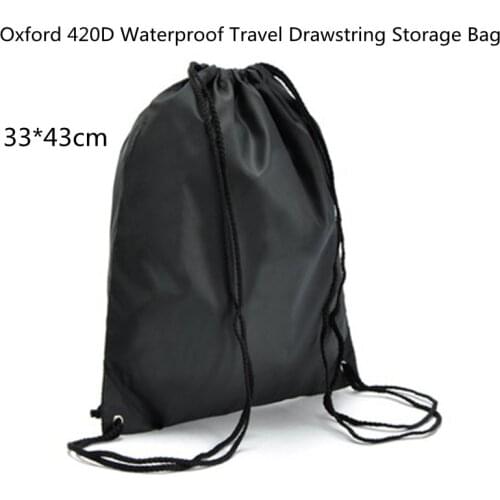 33*43cm Oxford 420D Waterproof Travel Drawstring Storage Bag Outdoor Backpack Cosmetic Organizer Toiletry Bag
