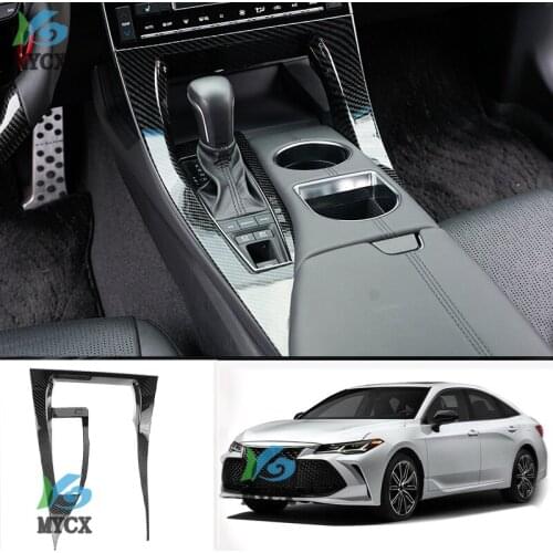 Gear Shift Gearshift Box Protection Cover Trim For Toyota Avalon 2019 2020 Carbon Fiber Look