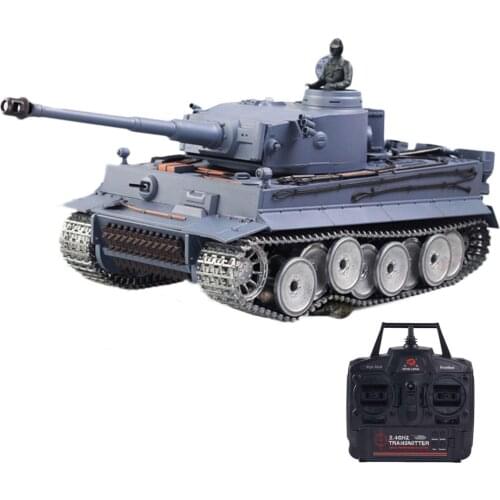 1:16 German Tiger Heavy RC Tank 2.4G Remote Control Tank With Sound Smoke Shooting Effect - Metal Ultimate Edition Tank RC Toys