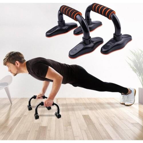 1 pair of push-up brackets non-slip comfortable I-shaped multifunctional steel pectoral aids home fitness training arm muscle