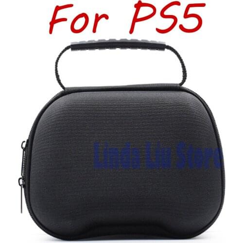 1pc Portable Shockproof Carry Case EVA HandBag Host Pouch For PS5 Controller Gamepad Travel Storage Bags Case