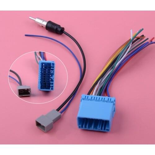 2pcs Car Radio Stereo Wire Harness Cable Antenna Adapter Fit For Acura MDX Honda Accord Civic CRV Mazda 3 6 CX-5 Suzuki Kizashi