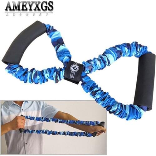 20/30/40lbs Shooting Archery Arm Strength Training Rope Fitness Yoga Training Resistance Rope Latex Tube Material Tension Rope
