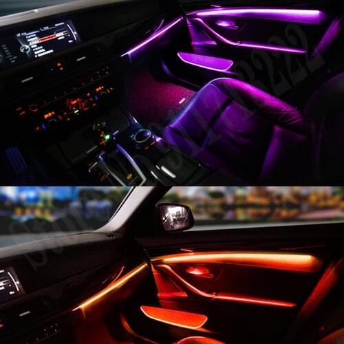 Car Ambient Lamp For BMW 1/2/3/4/5/6/7 series x1 x2 x3 x4 x5 x6 LED Atmosphere Strip Ambient Light Decorative Lamp Bar 64color