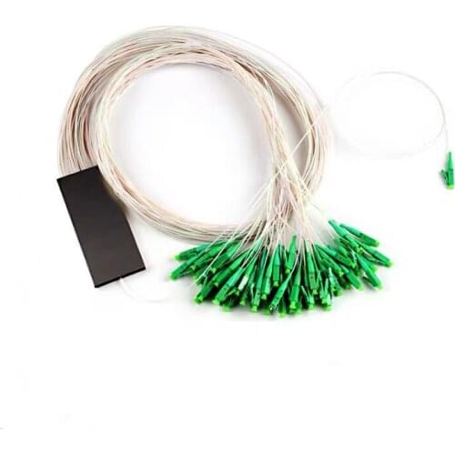 Free Shipping 0.9mm Steel Tube Fiber Optic ABS Splitter 1x64 LC/APC Mini Blockless Connector