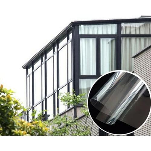 Window Safety Film SUNCE 0.5X7M 50 micron Safety Security Film Transparent Glass Film Shatterproof Effect for car auto home use