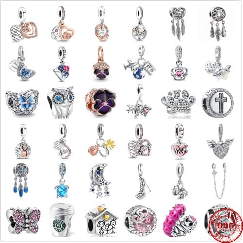 925 Sterling Silver DIY fine beads Family Heritage life tree pendant Charms Fit Original Pandora Charm Bracelet Jewelry making