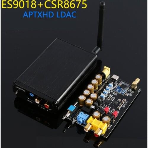 CSR8675 Bluetooth 5.0 audio receiver + DAC PCM5012 / ES9018 Audio decodersupport LDAC / APTX-HD