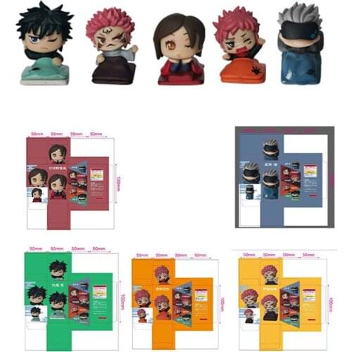 5pcs Jujutsu Kaisen Anime Figure Itadori Yuji Fushiguro Megumi Action Figure Gojo Satoru Kugisaki Nobara Figure Model Toys