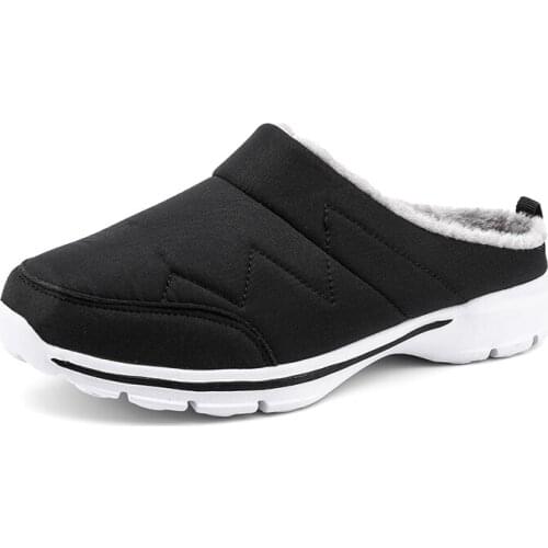 Cotton Slippers Men Women Winter Outdoor Men Shoes WaterProof Cold-Proof Casual Shoes Men Plush Warm Footwear Plus Size Unisex