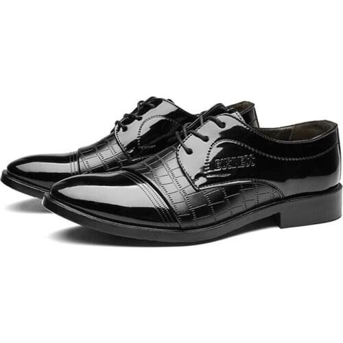 Size 47 48 Brown Dress Mens Footwear Formal Leather Shoes for Men Black Shoes Fashion Mens Italian Shoes Zapatos Formales Hombre