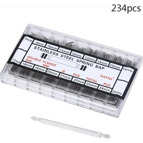 Moment # L05 High Quality 180pcs Stainless Steel Watch Band Spring Bars Strap Link Pins 8MM-25MM Repair Kit for Unisex Watch New