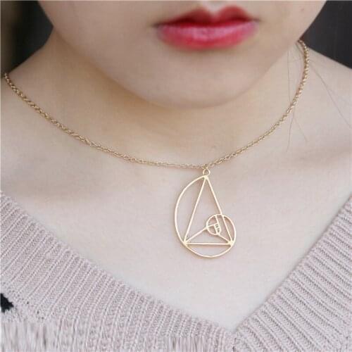 The new golden section collarbone necklace from Europe and America is a gift for my mothers girlfriend