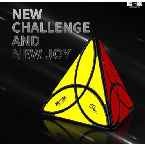 New QiYi Clover Pyramid Speed Magic-Cube Professional Irregularly Puzzle Cubes Educational Toys For Children Gift Cubo Magico
