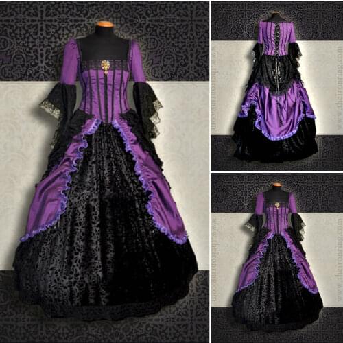 HistoricalCustomer-made Halloween Dresses Gothic Cosplay Victorian dress Renaissance Dress Steampunk dress SZ US6-36 V-292