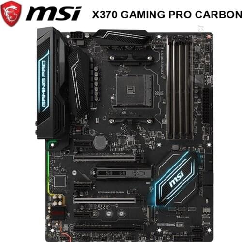Socket AM4 MSI X370 GAMING PRO CARBON Motherbaord DDR4 AMD X370 DDR4 PCI-E 3.0 Desktop MSI X370 Mainboard M.2 SATA III AM4 DDR4