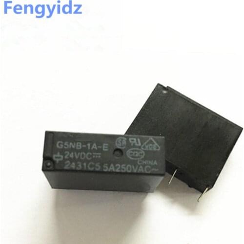 Free shipping 10PCS/LOT New original G5NB-1A-E G5NB 1A E 24VDC 5A24V relay