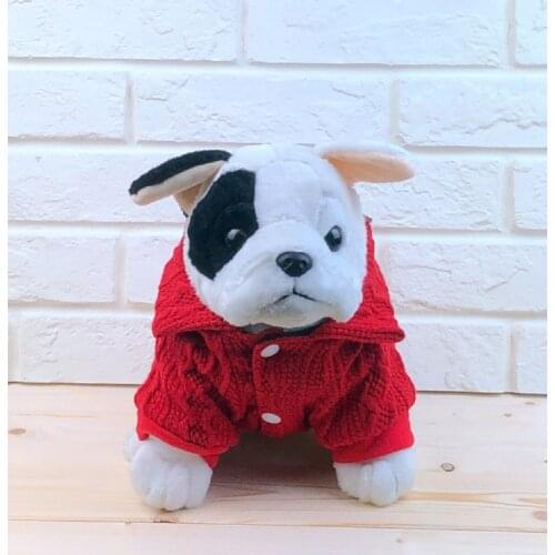 NACOCO Dag Christmas Lapel Sweater with Buttons for Dog Pet Spring Festival Turtleneck Sweater Cat Ugly Winter Knitted Sweater