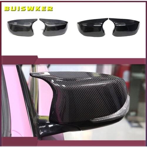 Car side 2pcs Horn Replacement for Infiniti Q50 Q60 Q70 SQ50 XQ30 2014-2020 Rearview Mirror cover caps Bright Black