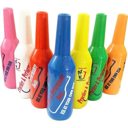 UPORS 1Pcs Cocktail Shaker Bartender Flair Practice Bar Bottle Colored Durable Plastic Cocktail Bottle Bar Cocktail Accessories