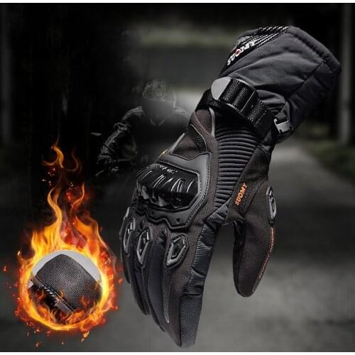 Bike Gloves Motorcycle Gloves Waterproof And Warm Four Seasons Riding Motorcycle Rider Anti-Fall Cross-Country Gloves