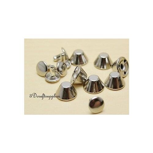 Rivets leather rivet bag clothing shoes barrel 30 sets 12 mm nickel G6
