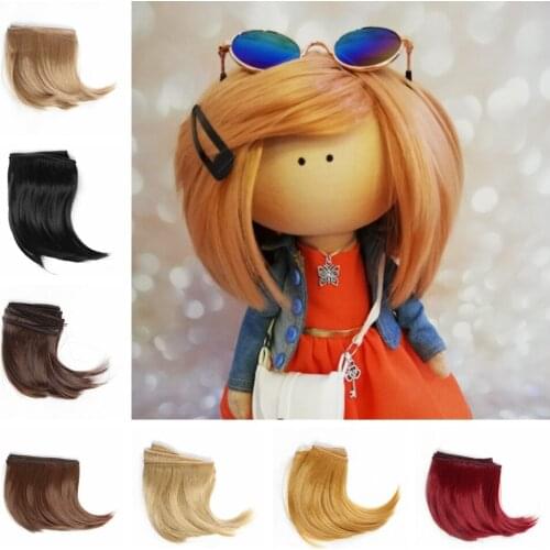 10cm/25cm DIY Hairline Big Roll Big Buckle Mini Tresses Doll Wig Material Hair Wig For Russian Hand Made Doll Accessories