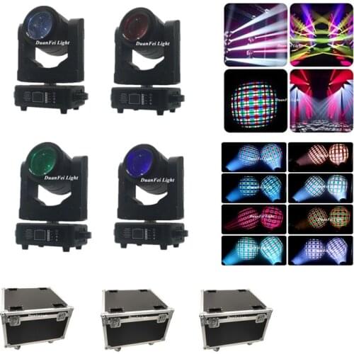 12pcs+3Flycase RGBW LED Spot Moving Head Wash Beam 60W Disco Stage Moving Head Zoom Light