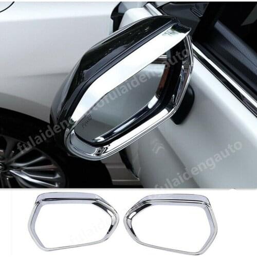 2pcs For Toyota Corolla Hatchback 2019-2021 ABS Chrome Rearview Mirror Rain Eyebrow cover Trim Car styling accessories