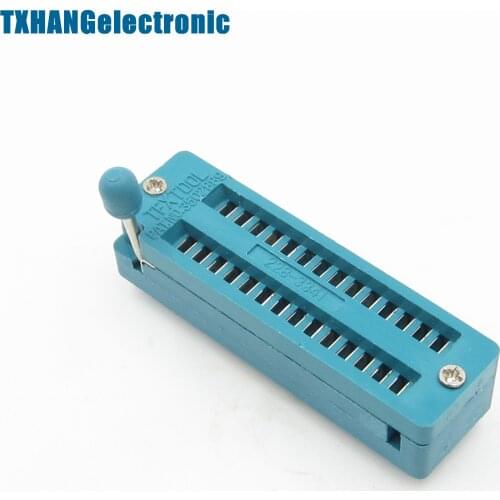 3PCS 28P 28-Pin Body Universal ZIF Test DIP IC Socket Connector diy electronics