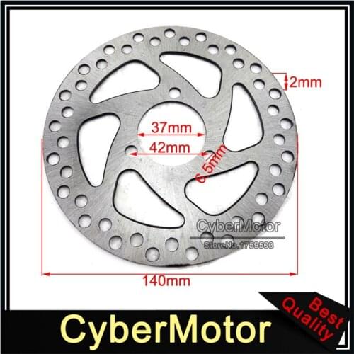 37mm 140mm Brake Disc Rotor For 2 Stroke 47cc 49cc Engine Gas Electric Scooter Pocket Bike Mini Dirt Kids ATV Quad 4 Wheeler
