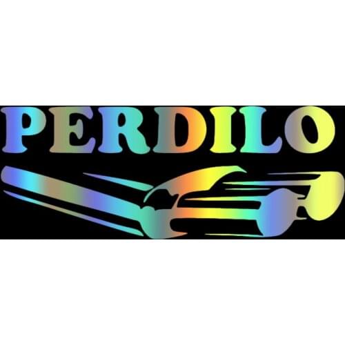 40190# Die-Cut Vinyl Decal PERDILO Car Sticker Waterproof Auto Decors on Car Body Bumper Rear Window