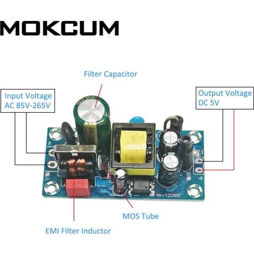 AC-DC Switching Power Supply Board Power Supply Module 10W Low Ripple Switch Module AC 85V-265V to DC5V 2A