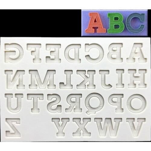 Alphabet Capital Letter Silicone Mold Fondant Cake Chocolate Mold For The Kitchen Decorating Tools