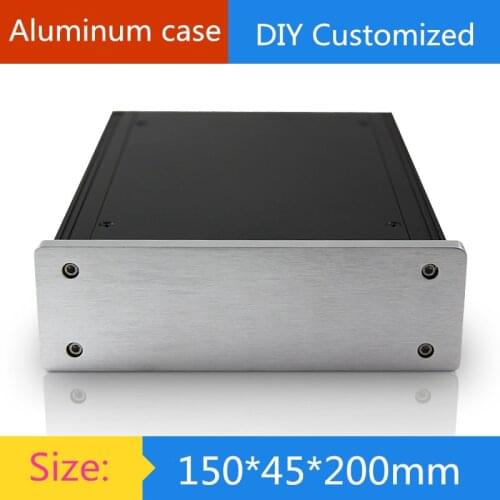 DIY case 150*45*200mm Mini aluminum amplifier chassis / DAC / HTPC / HIFI tube amp Chassis / AMP Enclosure / case / DIY box