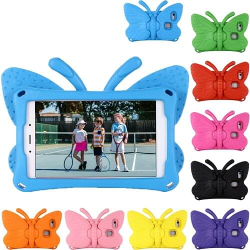 Cover For Huawei MediaPad M3 Lite 8 Case Cute 3D cartoon butterfly Kids Shockproof Tablet Coque For Huawei MediaPad T3 8.0 funda