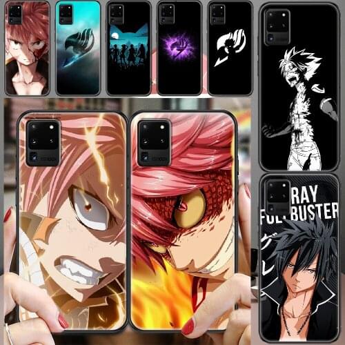 FAIRY TAIL Anime Etherious Phone case For Samsung Galaxy Note 4 8 9 10 20 S8 S9 S10 S10E S20 Plus UITRA Ultra black fashion