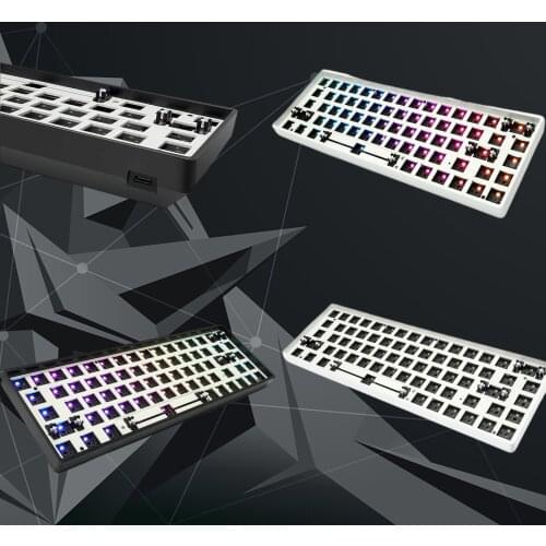 GK68XS RGB Hot Swap Bluetooth Custom DIY Kit for 60% Mechanical Keyboard Shell Custom DIY Kit