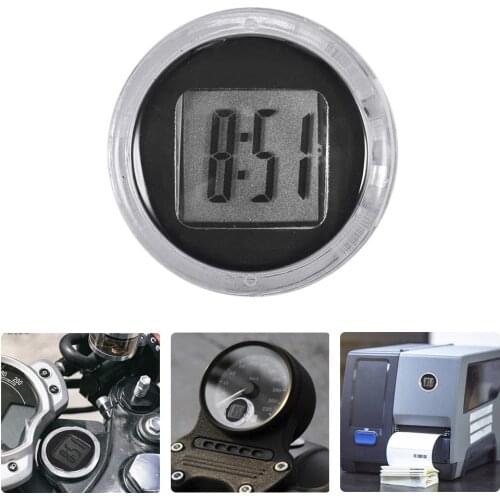 Mini Motorcycle Precision Watch Digital Timer Waterproof Stick-On Motorbike Mount Watch Clocks Watch With Stopwatch Accessories