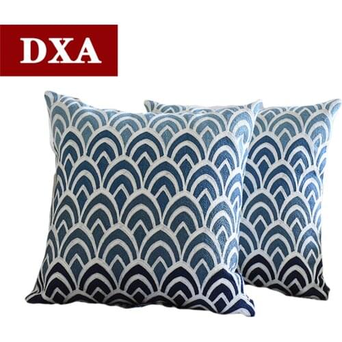 Modern Geometric 45x45cm Throw Pillow Cover for Sofa Office Cushion Covers for Living room Embroidered Pillow Case