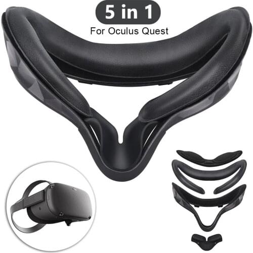 Glasses Face Cushion Durable Anti-leakage PU Leather Foam Glasses Nose Pad Goggles Anti-dirt Protector For Oculus Quest