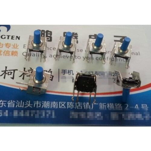 Original new 100% touch switch 6*6*9.5 with bracket waterproof and dust-proof buttons vertical KSL0V410LFT