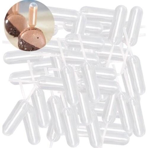 50pcs Plastic Squeeze 4ml Transfer Pipettes Dropper Disposable Pipettes For Cupcake Ice Cream Chocolate Cake Decorating tools